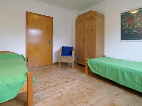 Schlafraum mit 2 Einzelbetten