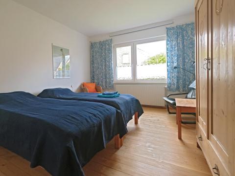 Schlafraum mit Doppelbett