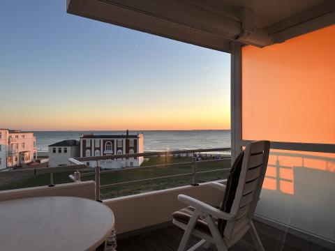 Ferienwohnung Seelord 66 - Balkon mit Meerblick